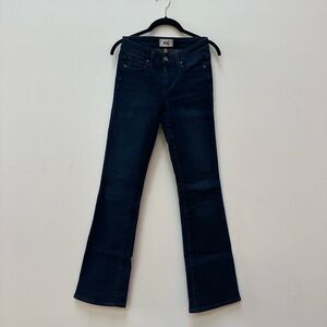 PAIGE Women's Dark Blue Boot Cut Jeans